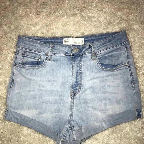 Sunset High Rise Jean Shorts - Picture 1 of 3